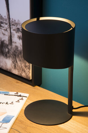 Lucide KNULLE - Tischleuchte - Ø 15 cm - 1xE14 - Schwarz Lucide KNULLE - Tischleuchte - Ø 15 cm - 1xE14 - Schwarz