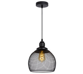 Lucide MESH - Hängeleuchte - Ø 22 cm - 1xE27 - Schwarz