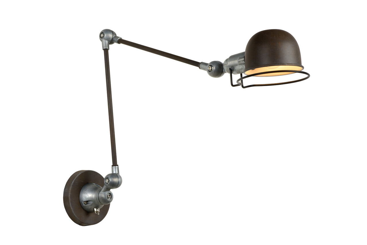 Lucide HONORE - Wandleuchte - 1xE14 - Rostbraun Lucide HONORE - Wandleuchte - 1xE14 - Rostbraun