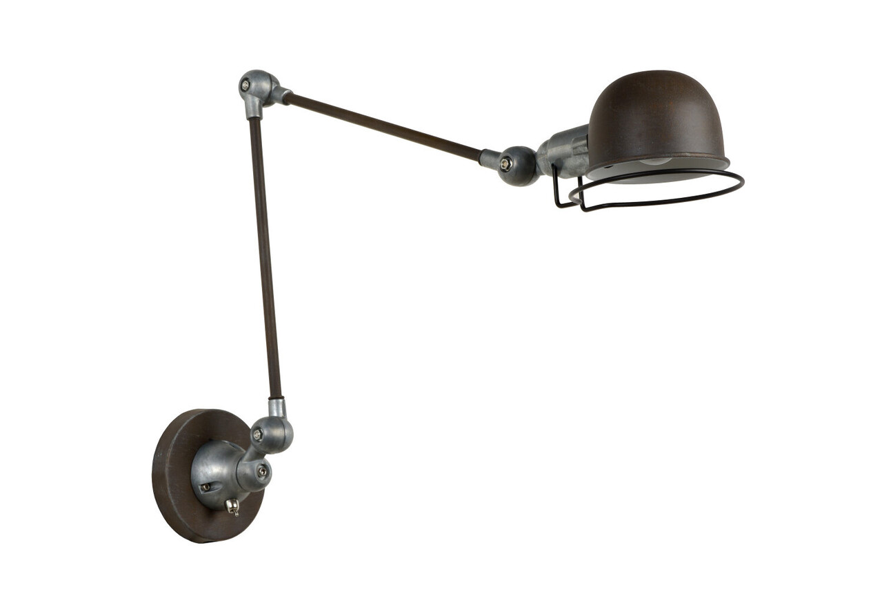 Lucide HONORE - Wandleuchte - 1xE14 - Rostbraun Lucide HONORE - Wandleuchte - 1xE14 - Rostbraun