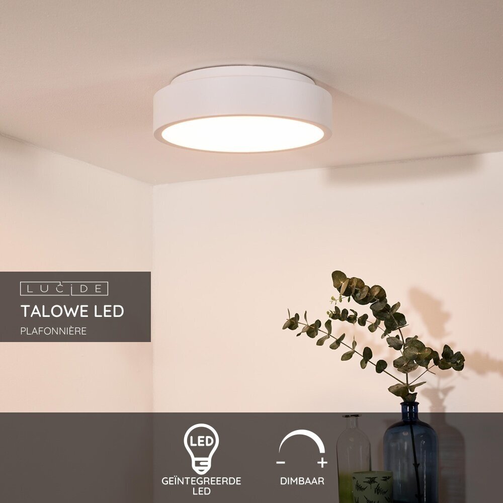 Lucide TALOWE LED - Deckenleuchte - Ø 30 cm - LED Dimb. - 1x20W 3000K - Weiß Lucide TALOWE LED - Deckenleuchte - Ø 30 cm - LED Dimb. - 1x20W 3000K - Weiß