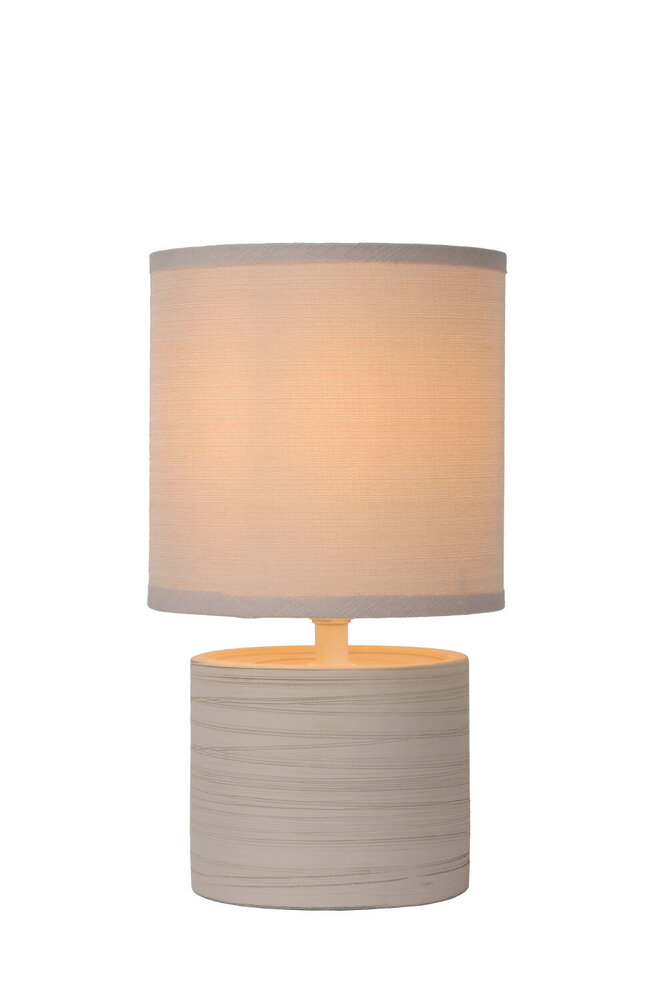 Lucide GREASBY - Tischleuchte - Ø 14 cm - 1xE14 - Beige