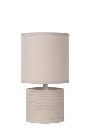 Lucide GREASBY - Tischleuchte - Ø 14 cm - 1xE14 - Beige