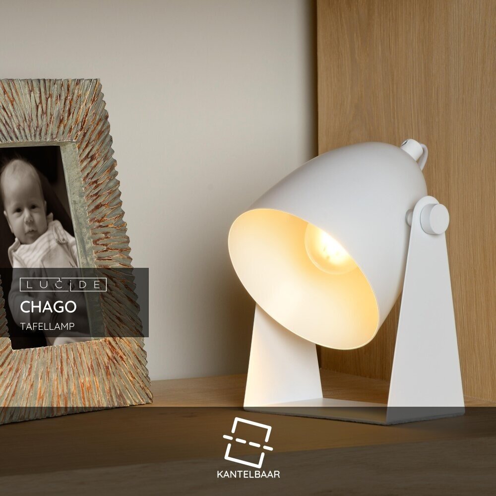 Lucide CHAGO - Tischleuchte - 1xE14 - Weiß Lucide CHAGO - Tischleuchte - 1xE14 - Weiß