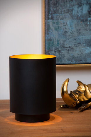 Lucide SUZY - Tischleuchte - Ø 12 cm - 1xE14 - Schwarz