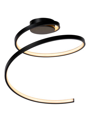 Lucide MAXENCE - Deckenleuchte - Ø 46 cm - LED 3 StepDim - 1x24W 3000K - Schwarz Lucide MAXENCE - Deckenleuchte - Ø 46 cm - LED 3 StepDim - 1x24W 3000K - Schwarz