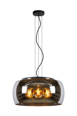 Lucide OLIVIA - Hängeleuchte - Ø 50 cm - 3xE27 - Fumé Lucide OLIVIA - Hängeleuchte - Ø 50 cm - 3xE27 - Fumé