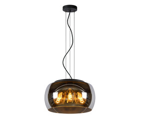 Lucide OLIVIA - Hängeleuchte - Ø 40 cm - 3xE27 - Fumé Lucide OLIVIA - Hängeleuchte - Ø 40 cm - 3xE27 - Fumé