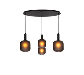 Lucide ELOISE - Hängeleuchte - 4xE27 - Schwarz Lucide ELOISE - Hängeleuchte - 4xE27 - Schwarz