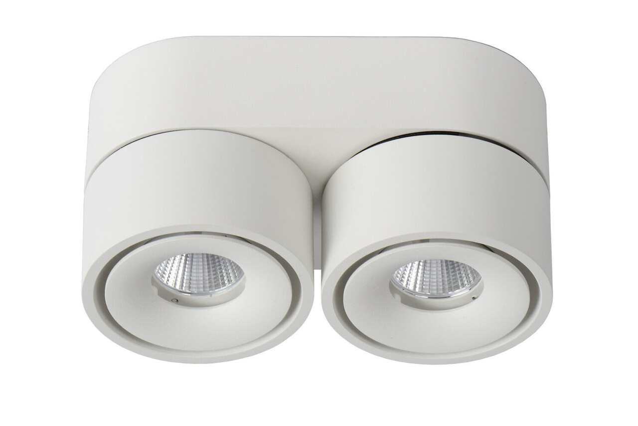 Lucide YUMIKO - Deckenstrahler - Ø 7,8 cm - LED Dimb. - 2x10W 2700K - Weiß Lucide YUMIKO - Deckenstrahler - Ø 7,8 cm - LED Dimb. - 2x10W 2700K - Weiß