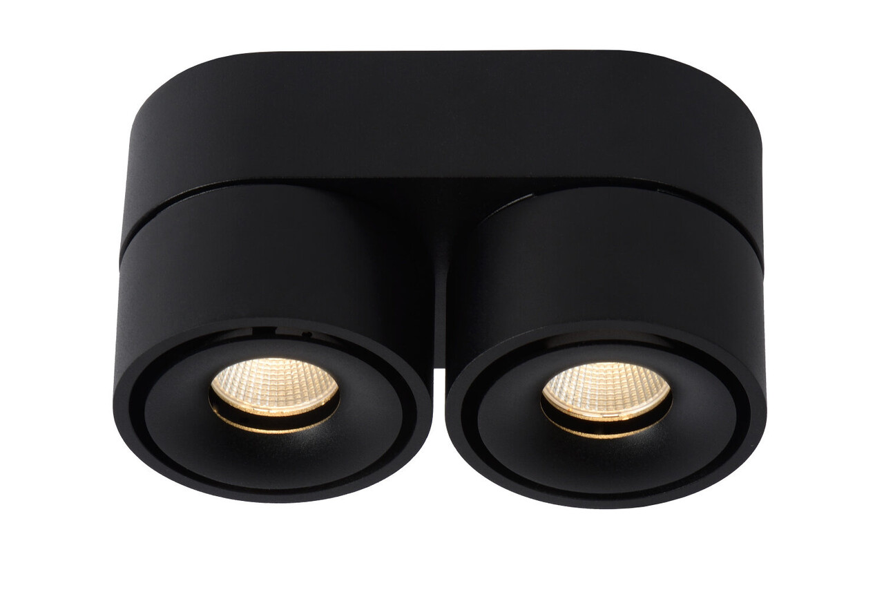 Lucide YUMIKO - Deckenstrahler - LED Dimb. - 2x10W 2700K - Schwarz Lucide YUMIKO - Deckenstrahler - LED Dimb. - 2x10W 2700K - Schwarz