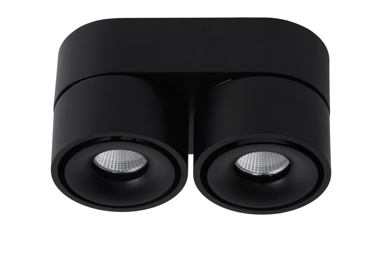 Lucide YUMIKO - Deckenstrahler - LED Dimb. - 2x10W 2700K - Schwarz Lucide YUMIKO - Deckenstrahler - LED Dimb. - 2x10W 2700K - Schwarz