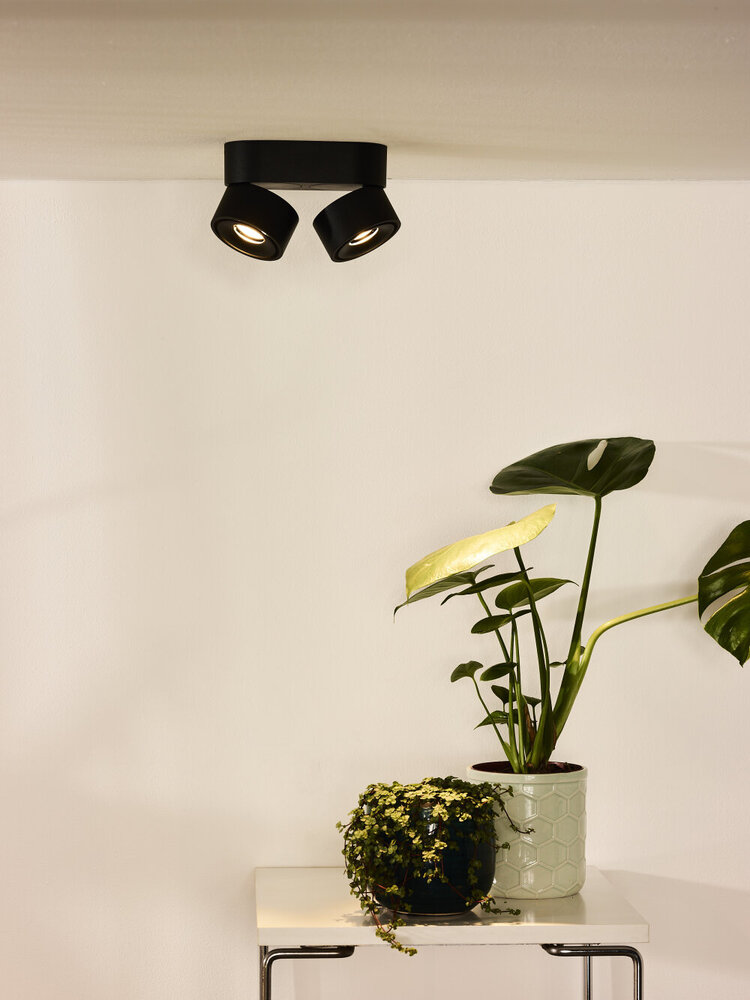Lucide YUMIKO - Deckenstrahler - LED Dimb. - 2x10W 2700K - Schwarz Lucide YUMIKO - Deckenstrahler - LED Dimb. - 2x10W 2700K - Schwarz