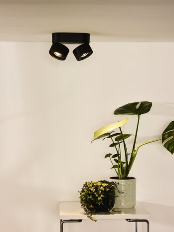Lucide YUMIKO - Deckenstrahler - LED Dimb. - 2x10W 2700K - Schwarz Lucide YUMIKO - Deckenstrahler - LED Dimb. - 2x10W 2700K - Schwarz