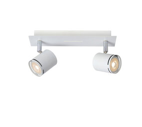 Lucide RILOU - Deckenstrahler - LED Dimb. - GU10 - 2x5W 3000K - Weiß Lucide RILOU - Deckenstrahler - LED Dimb. - GU10 - 2x5W 3000K - Weiß