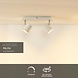 Lucide RILOU - Deckenstrahler - LED Dimb. - GU10 - 2x5W 3000K - Weiß Lucide RILOU - Deckenstrahler - LED Dimb. - GU10 - 2x5W 3000K - Weiß