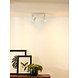 Lucide RILOU - Deckenstrahler - LED Dimb. - GU10 - 2x5W 3000K - Weiß Lucide RILOU - Deckenstrahler - LED Dimb. - GU10 - 2x5W 3000K - Weiß