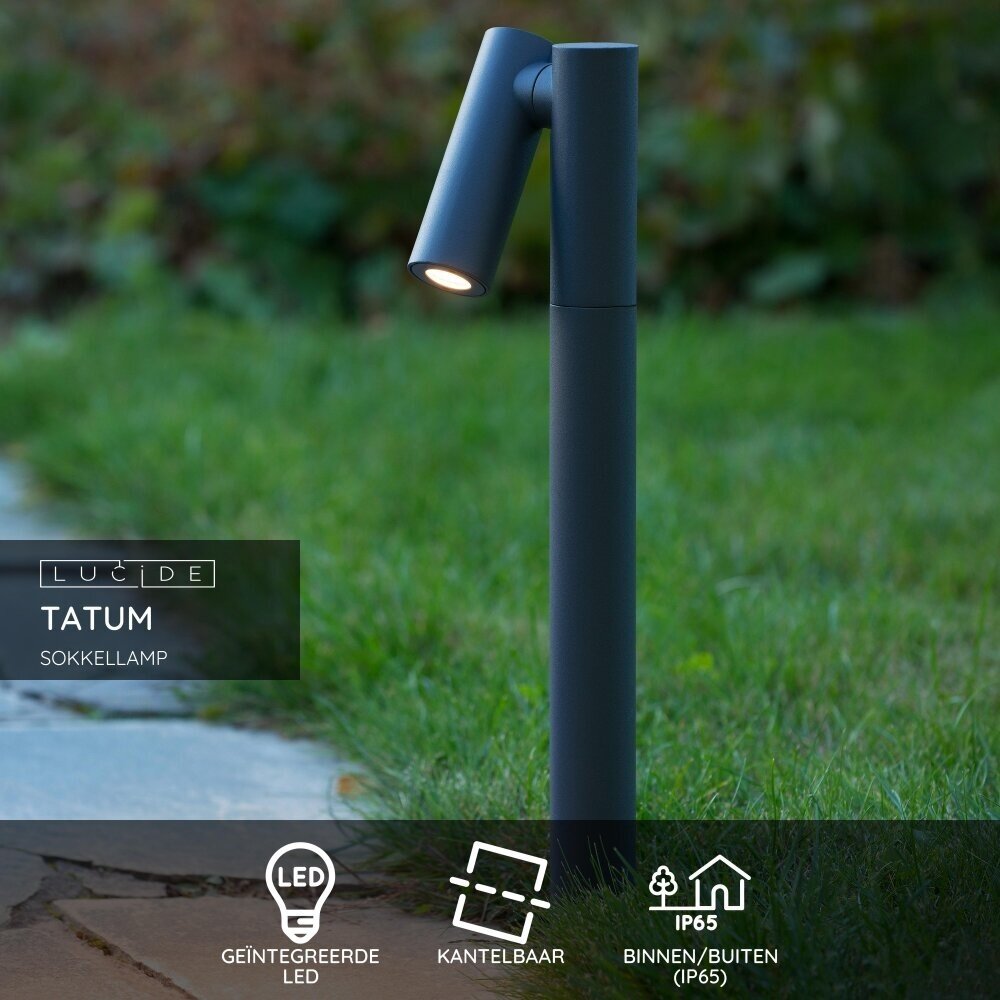 Lucide TATUM - Sockelleuchte - LED - 1x5W 3000K - IP65 - Anthrazit Lucide TATUM - Sockelleuchte - LED - 1x5W 3000K - IP65 - Anthrazit