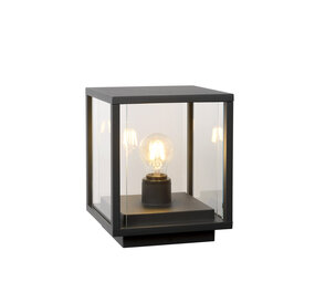 Lucide CLAIRE - Sockelleuchte - 1xE27 - IP54 - Anthrazit Lucide CLAIRE - Sockelleuchte - 1xE27 - IP54 - Anthrazit