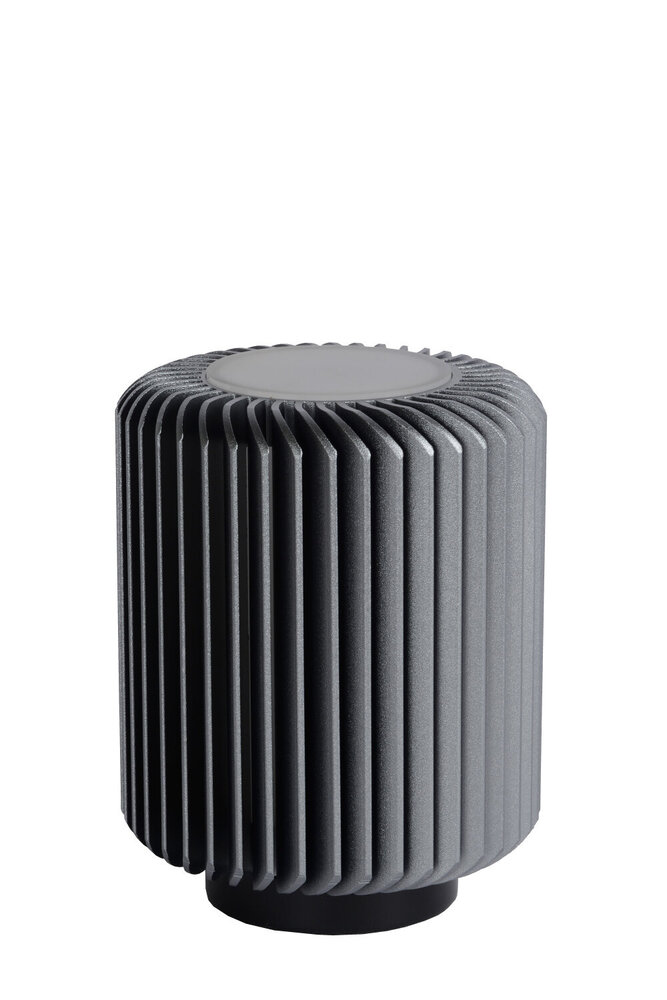 Lucide TURBIN - Tischleuchte - Ø 10,6 cm - LED - 1x5W 3000K - Grau