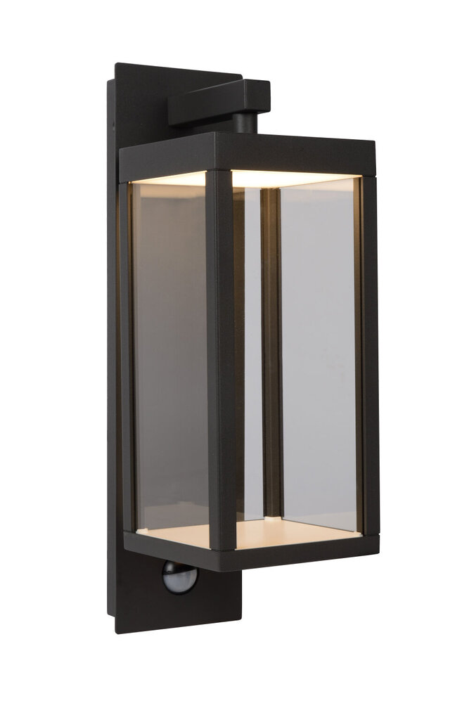 Lucide CLAIRETTE - Wandleuchte innen/außen - LED - 1x13W 3000K - IP54 - Bewegungs- & Tag/Nachtsensor (schaltbar) - Anthrazit Lucide CLAIRETTE - Wandleuchte innen/außen - LED - 1x13W 3000K - IP54 - Bewegungs- & Tag/Nachtsensor (schaltbar) - Anthrazit
