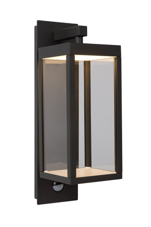 Lucide CLAIRETTE - Wandleuchte innen/außen - LED - 1x13W 3000K - IP54 - Bewegungs- & Tag/Nachtsensor (schaltbar) - Anthrazit Lucide CLAIRETTE - Wandleuchte innen/außen - LED - 1x13W 3000K - IP54 - Bewegungs- & Tag/Nachtsensor (schaltbar) - Anthrazit
