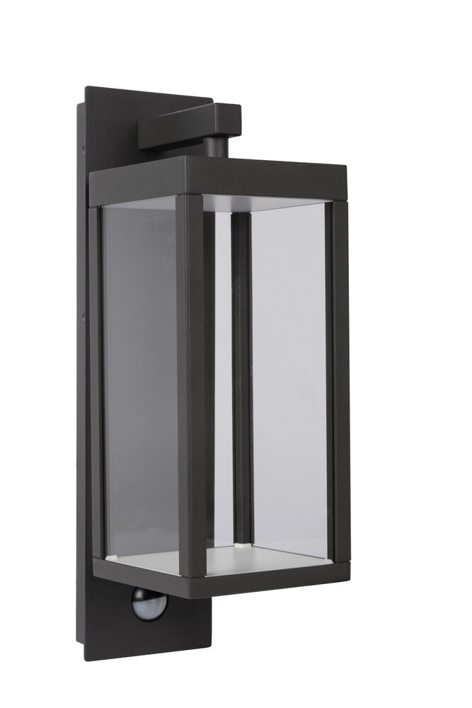 Lucide CLAIRETTE - Wandleuchte innen/außen - LED - 1x13W 3000K - IP54 - Bewegungs- & Tag/Nachtsensor (schaltbar) - Anthrazit Lucide CLAIRETTE - Wandleuchte innen/außen - LED - 1x13W 3000K - IP54 - Bewegungs- & Tag/Nachtsensor (schaltbar) - Anthrazit