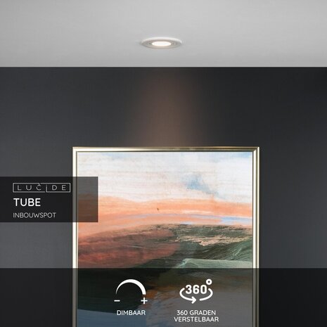 Lucide TUBE - Downlight - Ø 9,2 cm - 1xGU10 - Weiß Lucide TUBE - Downlight - Ø 9,2 cm - 1xGU10 - Weiß