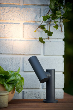 Lucide TATUM - Gartenstrahler - LED - 1x5W 3000K - IP65 - Anthrazit Lucide TATUM - Gartenstrahler - LED - 1x5W 3000K - IP65 - Anthrazit