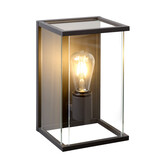 Lucide CLAIRE - Wandleuchte Innen/Außen - 1xE27 - IP54 - Anthrazit
