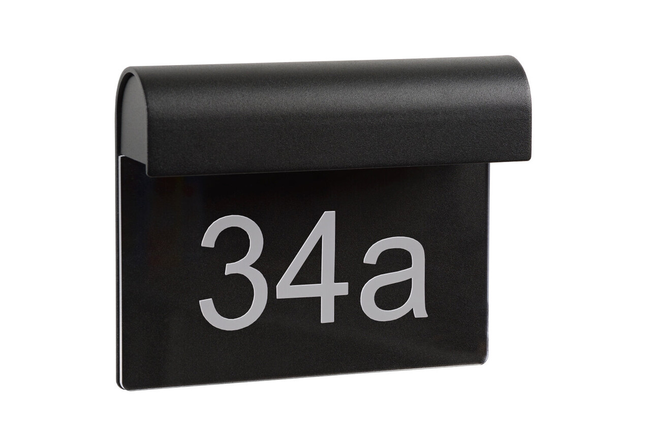 Lucide THESI LED - Wandleuchte Innen/Außen - LED - 1x8W 3000K - IP54 - Schwarz