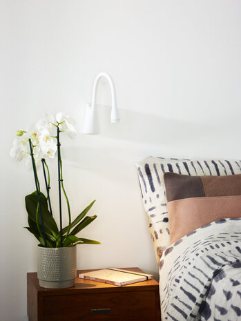 Lucide GALEN-LED - Nachttischlampe / Wandlampe - LED - 1x3W 3000K - Weiß Lucide GALEN-LED - Nachttischlampe / Wandlampe - LED - 1x3W 3000K - Weiß