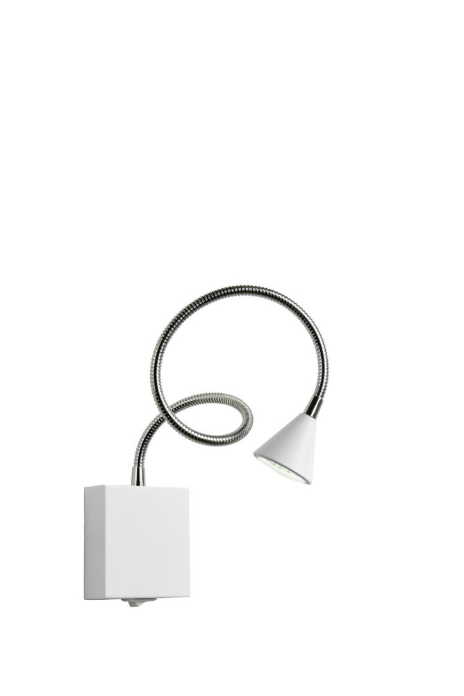 Lucide BUDDY - Nachttischlampe / Wandleuchte - LED - 1x4W 4000K - Weiß Lucide BUDDY - Nachttischlampe / Wandleuchte - LED - 1x4W 4000K - Weiß