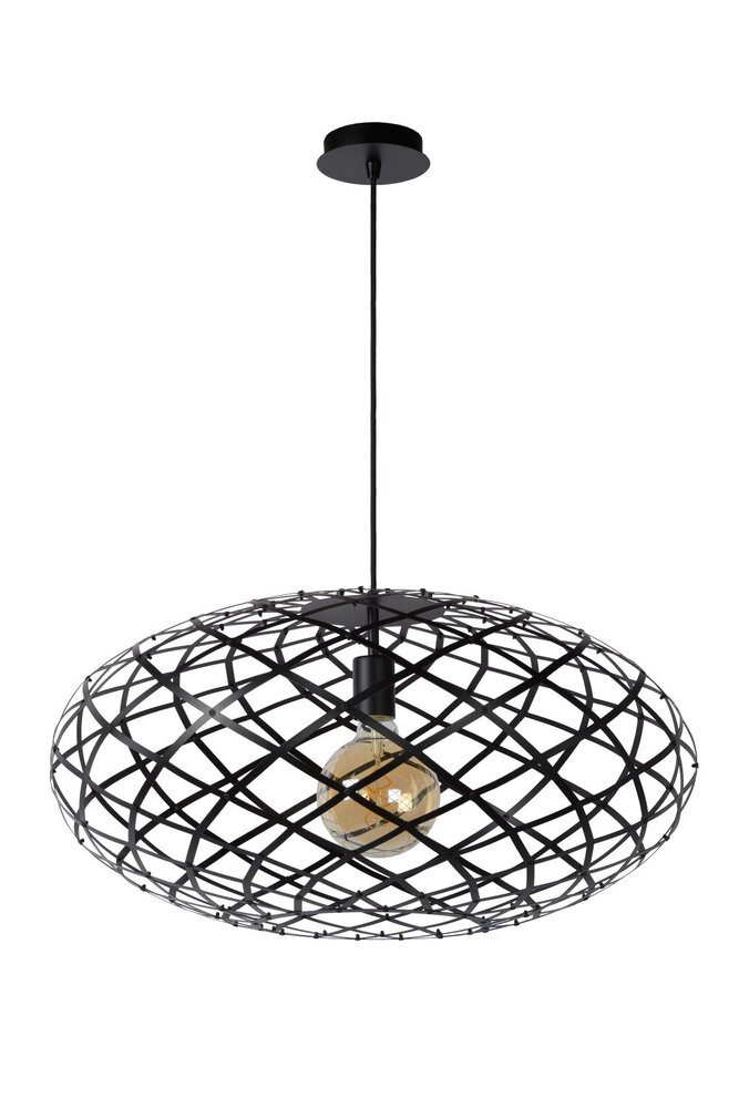 Lucide WOLFRAM - Hängeleuchte - Ø 65 cm - 1xE27 - Schwarz Lucide WOLFRAM - Hängeleuchte - Ø 65 cm - 1xE27 - Schwarz