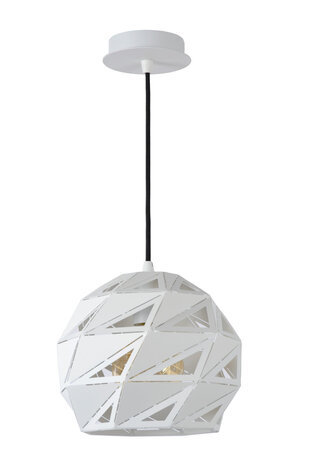 Lucide MALUNGA - Hängeleuchte - Ø 25 cm - 1xE27 - Weiß Lucide MALUNGA - Hängeleuchte - Ø 25 cm - 1xE27 - Weiß