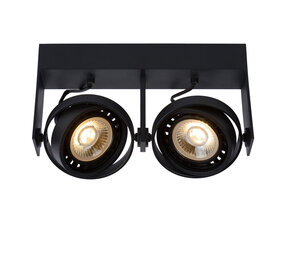 Lucide GRIFFON - Deckenstrahler - LED Dim to warm - GU10 (ES111) - 2x12W 2200K/3000K - Schwarz Lucide GRIFFON - Deckenstrahler - LED Dim to warm - GU10 (ES111) - 2x12W 2200K/3000K - Schwarz