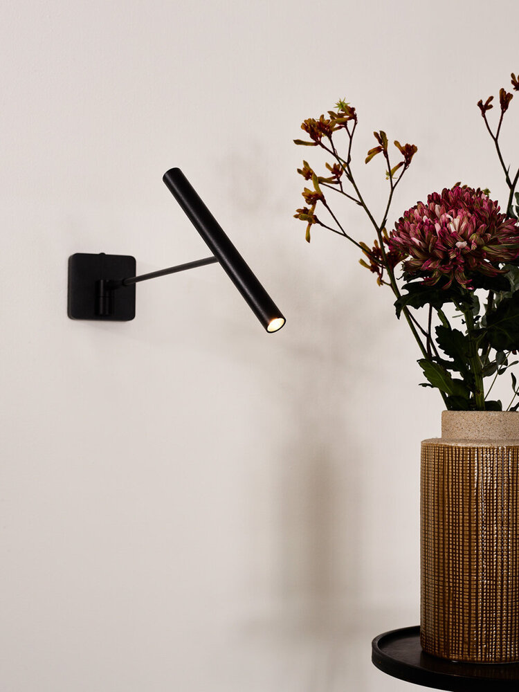 Lucide WYGO - Wandleuchte - LED Dimb. - 1x5W 2700K - Schwarz