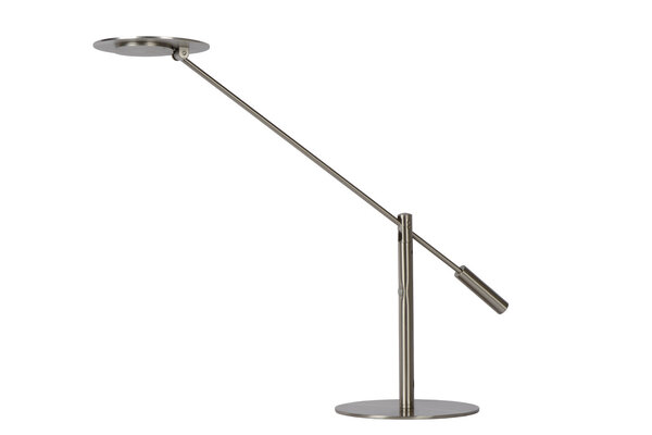 Lucide ANSELMO - Schreibtischlampe - LED Dimb. - 1x9W 3000K - Mattes Chrom Lucide ANSELMO - Schreibtischlampe - LED Dimb. - 1x9W 3000K - Mattes Chrom