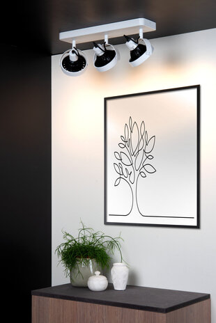 Lucide TALA LED - Deckenstrahler - LED Dim to warm - GU10 (ES111) - 3x12W 2200K/3000K - Weiß Lucide TALA LED - Deckenstrahler - LED Dim to warm - GU10 (ES111) - 3x12W 2200K/3000K - Weiß