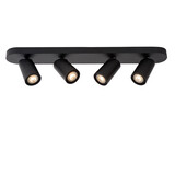 Lucide XYRUS - Deckenstrahler - LED Dim to warm - GU10 - 4x5W 2200K/3000K - Schwarz Lucide XYRUS - Deckenstrahler - LED Dim to warm - GU10 - 4x5W 2200K/3000K - Schwarz