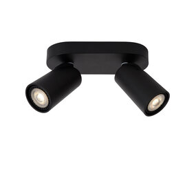 Lucide XYRUS - Deckenstrahler - LED Dim to warm - GU10 - 2x5W 2200K/3000K - Schwarz Lucide XYRUS - Deckenstrahler - LED Dim to warm - GU10 - 2x5W 2200K/3000K - Schwarz