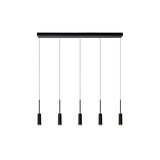 Lucide TUBULE - Hängeleuchte - LED - 5x7W 2700K - Schwarz Lucide TUBULE - Hängeleuchte - LED - 5x7W 2700K - Schwarz