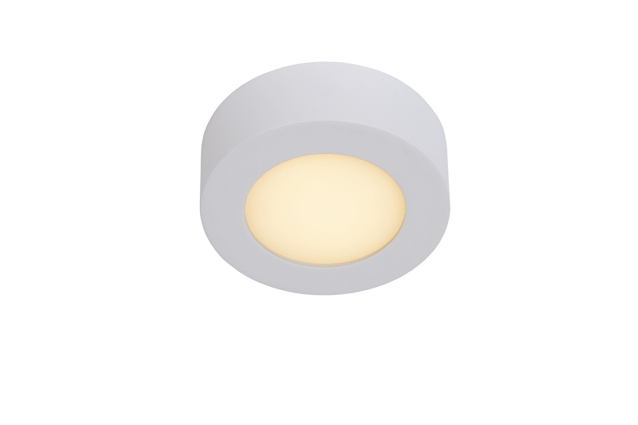 Lucide BRICE-LED - Deckenleuchte Bad - Ø 11,7 cm - LED Dimb. - 1x8W 3000K - IP44 - Weiß Lucide BRICE-LED - Deckenleuchte Bad - Ø 11,7 cm - LED Dimb. - 1x8W 3000K - IP44 - Weiß