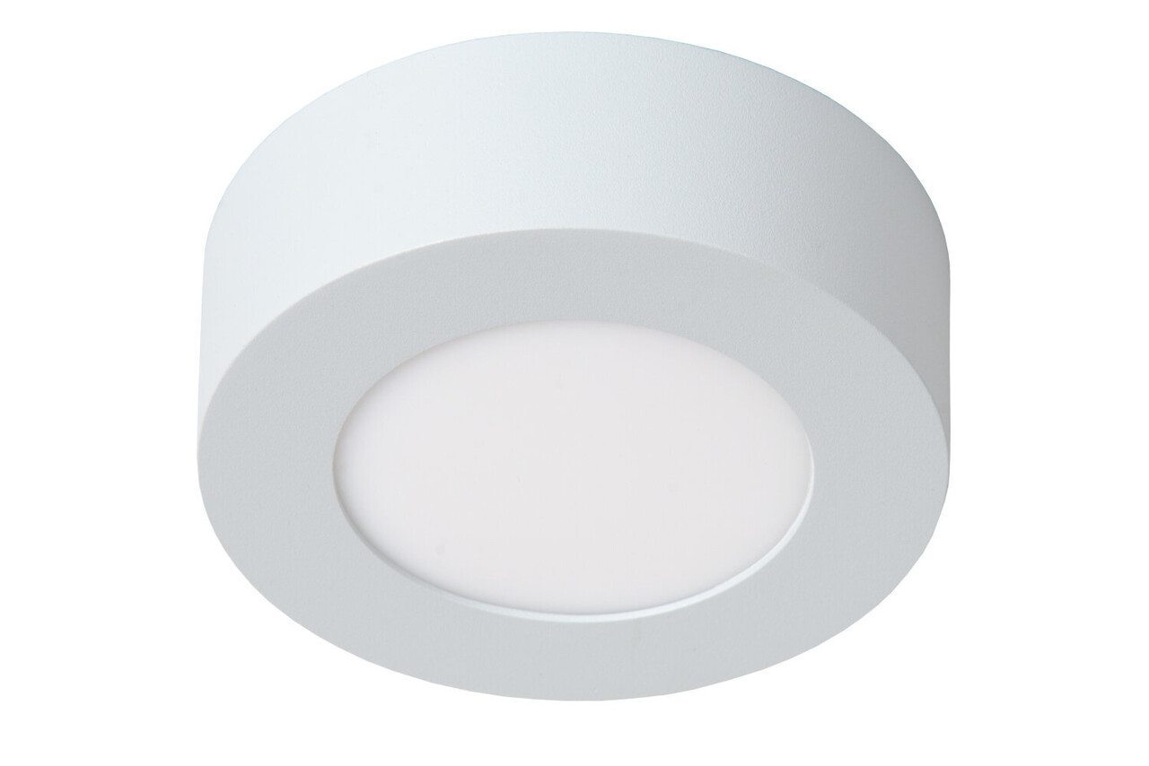 Lucide BRICE-LED - Deckenleuchte Bad - Ø 11,7 cm - LED Dimb. - 1x8W 3000K - IP44 - Weiß Lucide BRICE-LED - Deckenleuchte Bad - Ø 11,7 cm - LED Dimb. - 1x8W 3000K - IP44 - Weiß