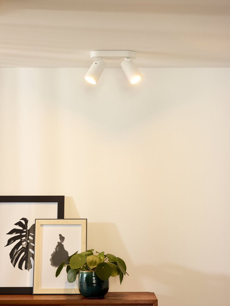 Lucide XYRUS - Deckenstrahler - LED Dim to warm - GU10 - 2x5W 2200K/3000K - Weiß
