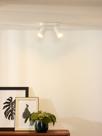 Lucide XYRUS - Deckenstrahler - LED Dim to warm - GU10 - 2x5W 2200K/3000K - Weiß