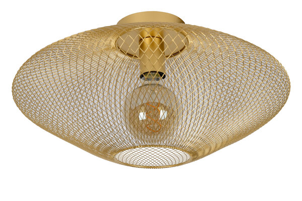 Lucide MESH - Deckenleuchte - Ø 45 cm - 1xE27 - Matt Gold / Messing Lucide MESH - Deckenleuchte - Ø 45 cm - 1xE27 - Matt Gold / Messing
