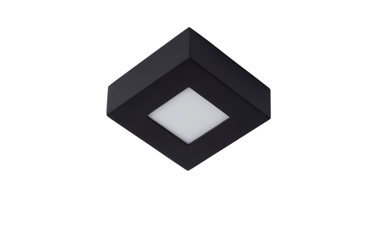 Lucide BRICE-LED - Deckenleuchte Bad - LED Dimb. - 1x8W 3000K - IP44 - Schwarz Lucide BRICE-LED - Deckenleuchte Bad - LED Dimb. - 1x8W 3000K - IP44 - Schwarz