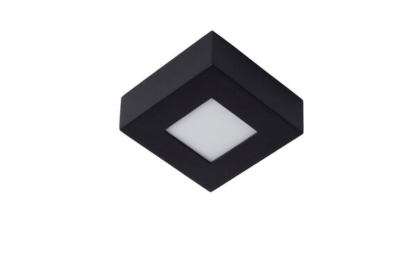 Lucide BRICE-LED - Deckenleuchte Bad - LED Dimb. - 1x8W 3000K - IP44 - Schwarz Lucide BRICE-LED - Deckenleuchte Bad - LED Dimb. - 1x8W 3000K - IP44 - Schwarz