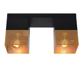 Lucide RENATE - Deckenleuchte - 2xE27 - Matt Gold / Messing Lucide RENATE - Deckenleuchte - 2xE27 - Matt Gold / Messing